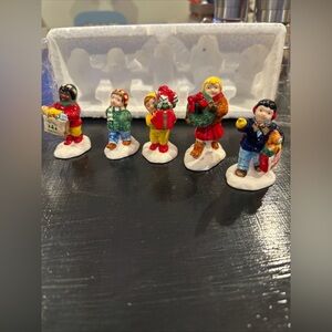 Department 56 the original Christmas, Snow Village kids set of 5 made in Taiwan